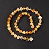 Natural Yellow Hematoid Quartz Round Beads Strands G-F266-09-8mm-4