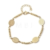 Religion 304 Stainless Steel Link Bracelets BJEW-F524-04B-G-4