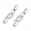 Brass Fold Over Clasps KK-CBA7392-01S-1