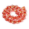 Handmade Foil Lampwork Beads Strands FOIL-T008-08A-1