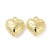 Rack Plating Alloy Heart Charms FIND-G044-28LG-1