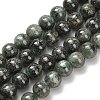 Natural Green Kyanite Beads Strands G-H335-B02-6mm-AB-2