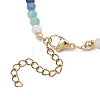 Natural & Synthetic Gemstone & Baroque Pearl Keshi Pearl Beaded Bracelets for Women BJEW-JB13594-6