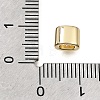 Brass Micro Pave Clear Cubic Zirconia Beads CU-CBAA19F-01G-C-2