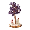 Christmas Natural Amethyst Chips Tree Decorations DJEW-K028-01B-2