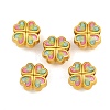 Alloy Enamel Beads ENAM-D318-01G-06-1