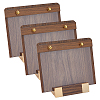 Walnut Wood & Acrylic A6 Table Sign Holder AJEW-WH0696-757-1