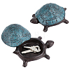 Vintage Turtle Iron Decorative Boxes for Jewelry Keys DJEW-WH0028-067A-1
