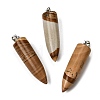 Natural Picture Jasper Pointed Pendants G-F820-12T-1