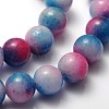Dyed Natural White Jade Beads Strands JB6mm-M-2