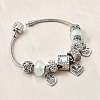 Alloy European Beads Charm Bracelets BJEW-F495-11P-4