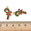 304 Stainless Steel Enamel Pendants STAS-L300-012G-27-3