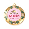 Mother's Day 304 Stainless Steel Locket Pendants STAS-K329-02B-G-1