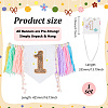 Polyester Braided Tassel Banners HJEW-WH0039-48C-2