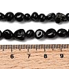Natural Black Onyx Beads Strands G-P601-A16-02-5
