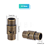 32Sets Brass Locking Tube Magnetic Clasps KK-SC0001-99-2
