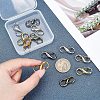 12Pcs 6 Color Alloy DIY Bags Adjustable Clasps Accessories FIND-WR0003-24-6