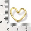 Rack Plated Brass Heart Links KK-Z039-33G-3
