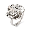 Rack Plating Flower Brass Adjustable Rings RJEW-S413-03P-1