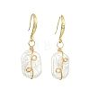 Baroque Natural Keshi Pearl Dangle Earrings EJEW-JE07064-02-2