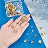 Unicraftale DIY Flat Round Blank Dome Earring Making Kit DIY-UN0003-78-4