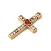 304 Stainless Steel Rhinestone Pendants STAS-B128-09G-06-2