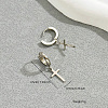 304 Stainless Steel Hoop Dangle Earrings for Women WY8990-4
