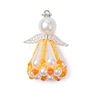 Beaded Angel Charms PALLOY-MZ00435-01-1