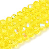 Electroplate Glass Beads Strands LS-EGLA-A034-T8mm-L28-1