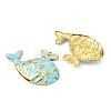 Ocean 304 Stainless Steel Enamel Pendants X-STAS-T076-08F-03G-2