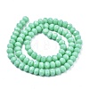 Opaque Solid Color Glass Beads Strands EGLA-A034-P10mm-D14-2