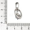 304 Stainless Steel Rhinestone Pendants STAS-A140-05A-P-3