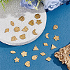 24Pcs 12 Styles 304 Stainless Steel Pendants STAS-PH0007-59-4