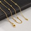 Brass Satellite Chains  Necklaces for Women NJEW-D302-27G-2