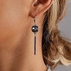 Alloy & Glass & Plastic Leverback Earrings WG26488-02-2