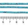 Dyed Synthetic Turquoise Beads Strands G-B124-A03-01-5