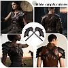 1Pc Medieval PU Leather Double Shoulder Armor AJEW-CL0002-44-5