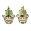 304 Stainless Steel Enamel Pendants X-STAS-U061-29G-1