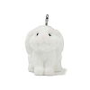 Animal Theme Flocky Opaque Resin Pendants RESI-H042-01P-07-1
