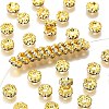 Brass Grade A Crystal Rhinestone Spacer Beads RB-A006-7MM-G-1