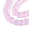 Handmade Foil Glass Beads Strands FOIL-Q002-04K-3