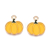 Thanksgiving Day Theme Alloy Enamel Pendants X1-ENAM-T020-35O-1