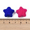 Flocking Opaque Acrylic Beads OACR-G055-02B-3