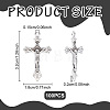 100Pcs Tibetan Style Alloy Pendants TIBE-UN0001-16-3