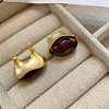 Alloy & Resin Hoop Earrings WGFA774-01-2