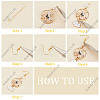 DIY Fan Bird Flower Dangle Earring Making Kit DIY-SC0020-40-4