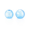 Transparent Handmade Blown Glass Globe Beads X-GLAA-T012-40C-05-2