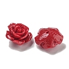 Synthetic Coral Dyed Carved Beads SHEL-I001-05B-03-1