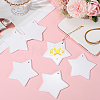 12Pcs Porcelain Heat Transfer Sublimation Blank Pendant Decorations AJEW-SP0002-19B-3