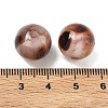 Opaque Acrylic Imitation Leopard Print Beads X-OACR-B052-10-3